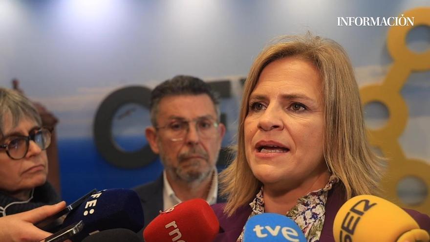 Pilar Bernabé, sobre la candidatura de Carlos Baño a la presidencia de la Cámara de Alicante