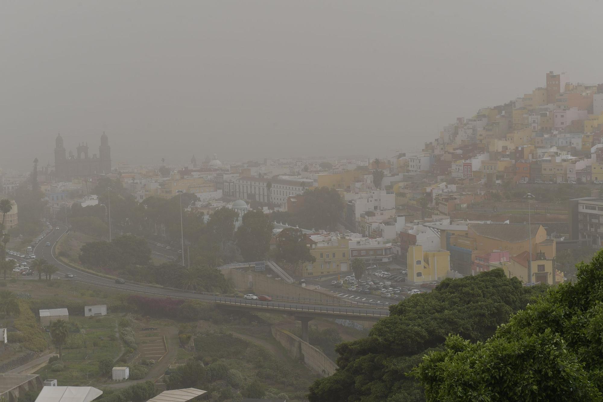 Calima sobre Gran Canaria