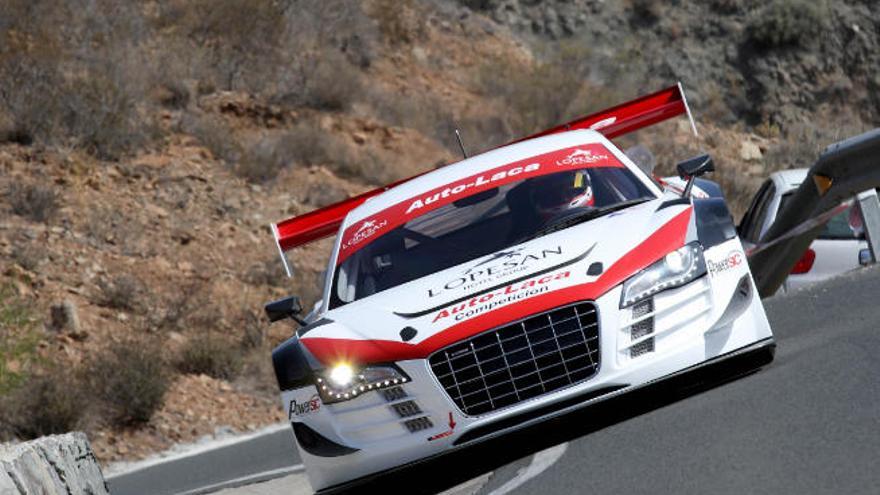 Luis Monzón (Audi R8 LMS), uno de los pilotos destacados en la prueba sureña.