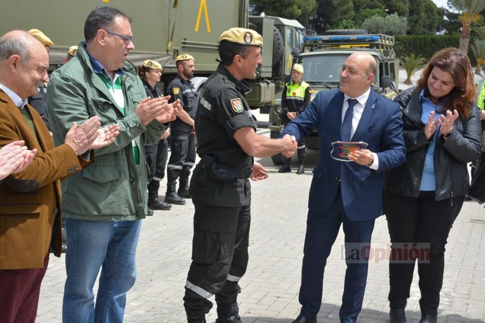 La Unidad Militar de Emergencias en Cieza