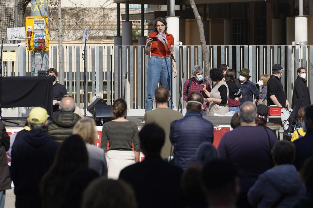 Manifestació a Girona per la llibertat d'expressió, el futur dels joves i l'autodeterminació