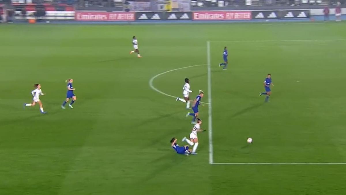 El penalti que le han pitado a favor al Real Madrid en el partido contra el Chelsea