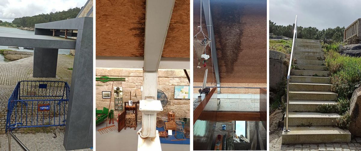 Imágenes aportadas por el BNG para mostrar el deterioro del Museo da Salga y su entorno.