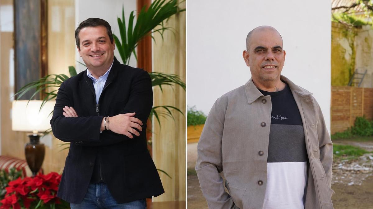 José María Bellido, alcalde de Córdoba, y Antonio Amil, dueño de los cines de verano.