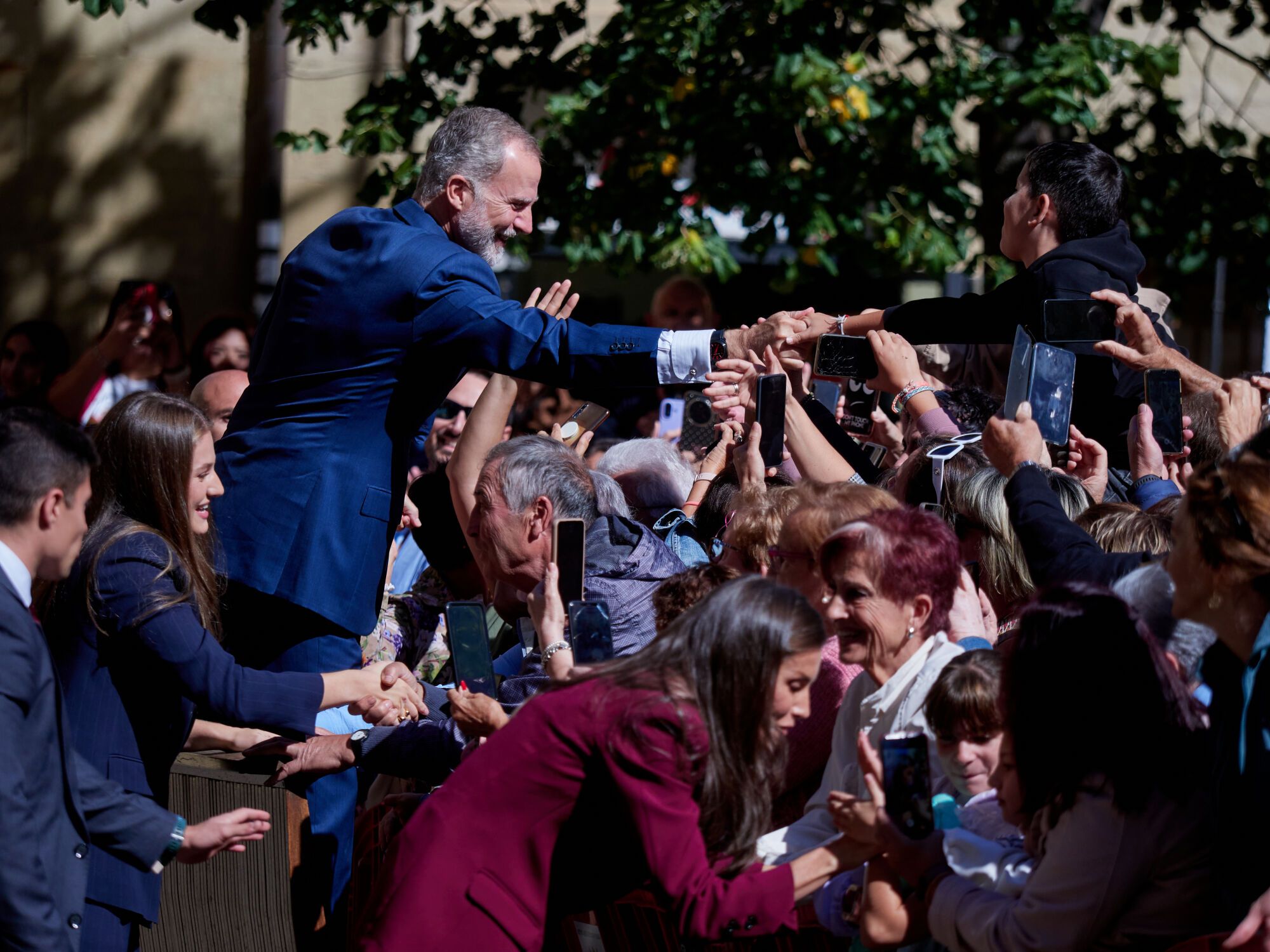 EN IMÁGENES: Leonor se da un baño de multitudes en su estreno como Princesa de Viana