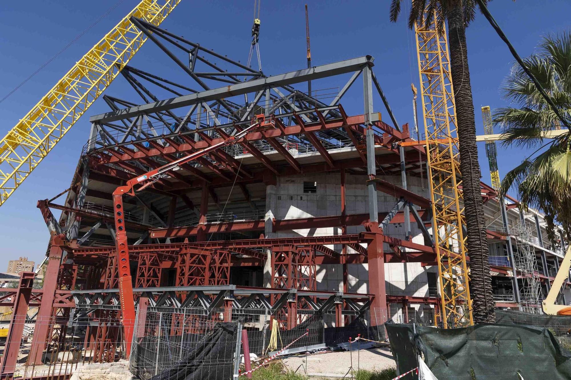 Obras pabellón Roig Arena