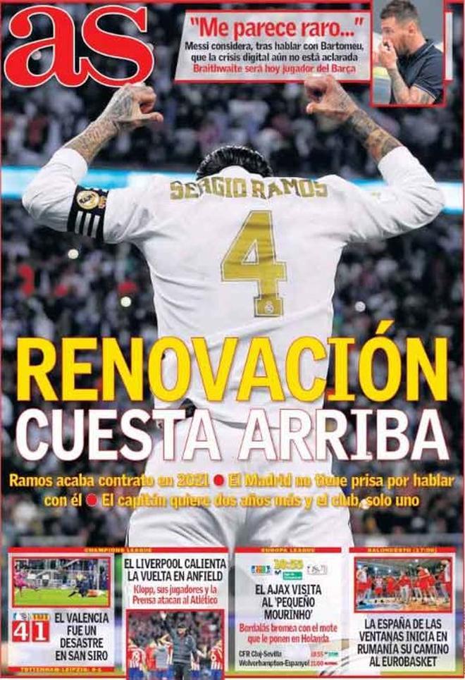 Las portadas del día en la prensa deportiva