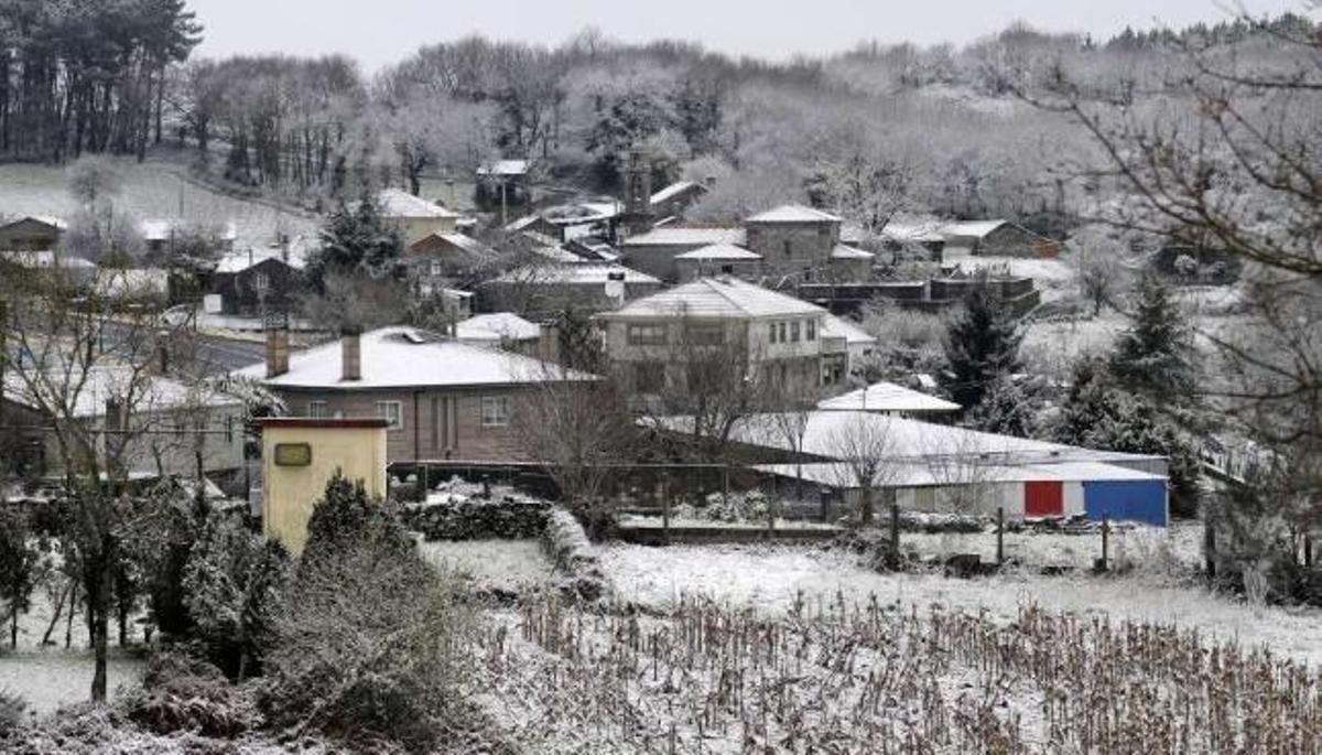 Un fugaz manto de nieve sobre Deza