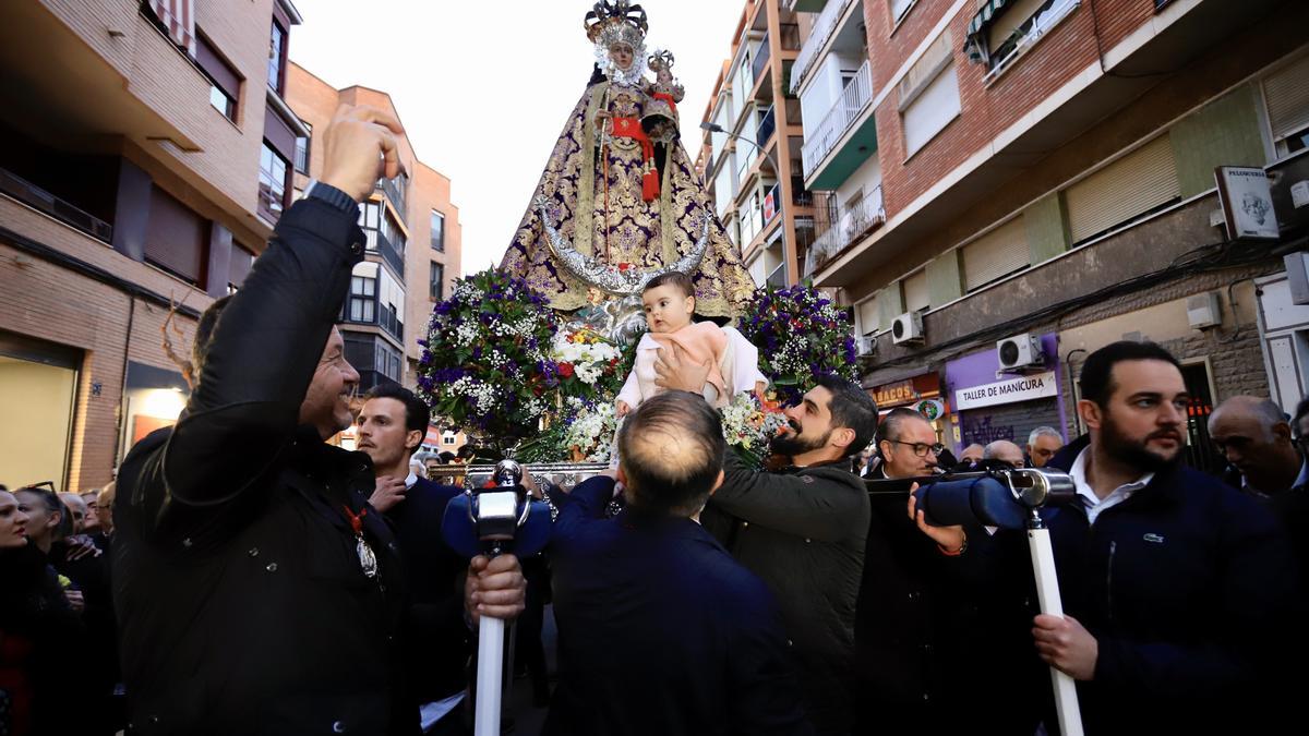 La Virgen de la Fuensanta ya descansa en la Catedral