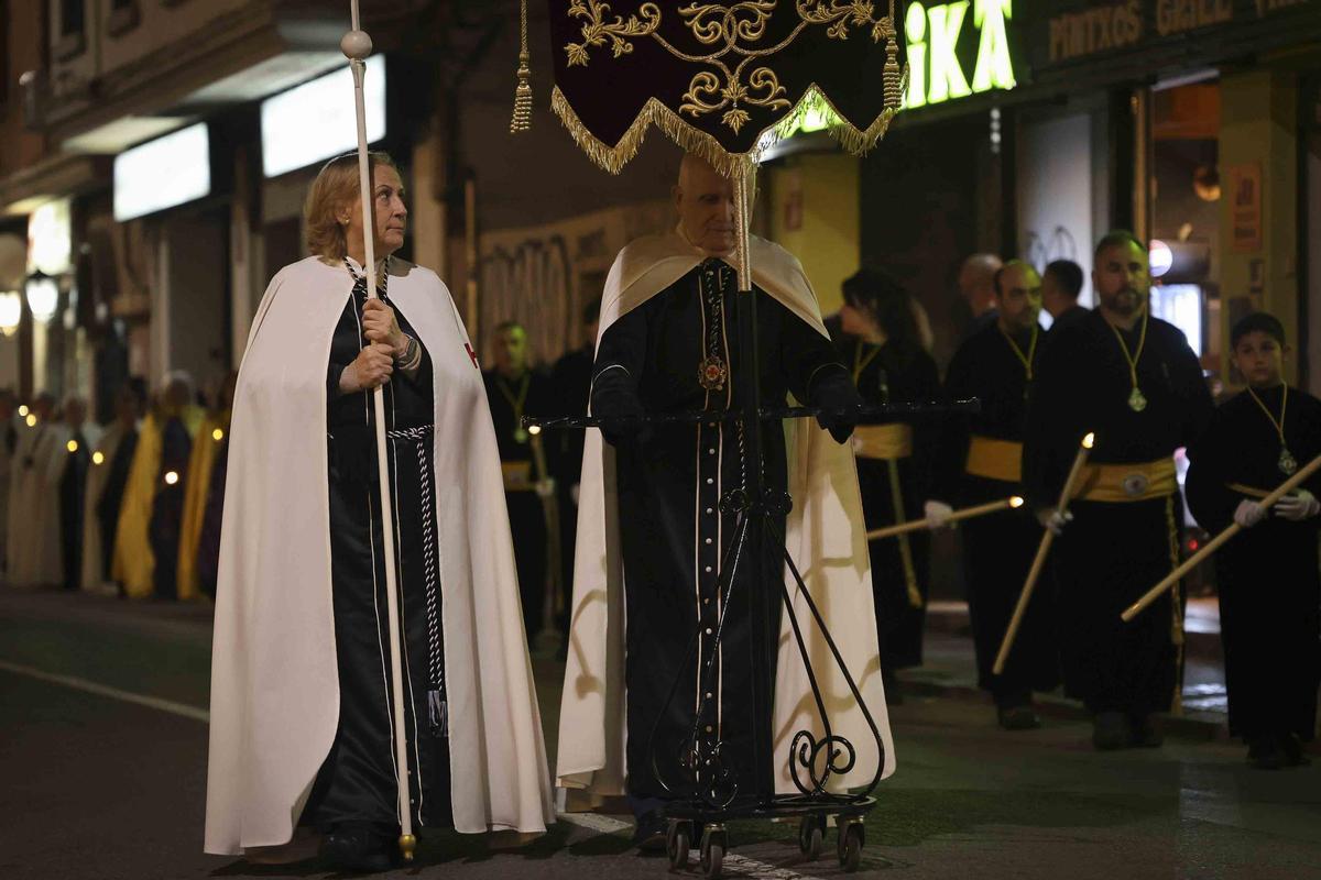 Los momentos más destacados de la Procesión del Silencio en el Port de Sagunt