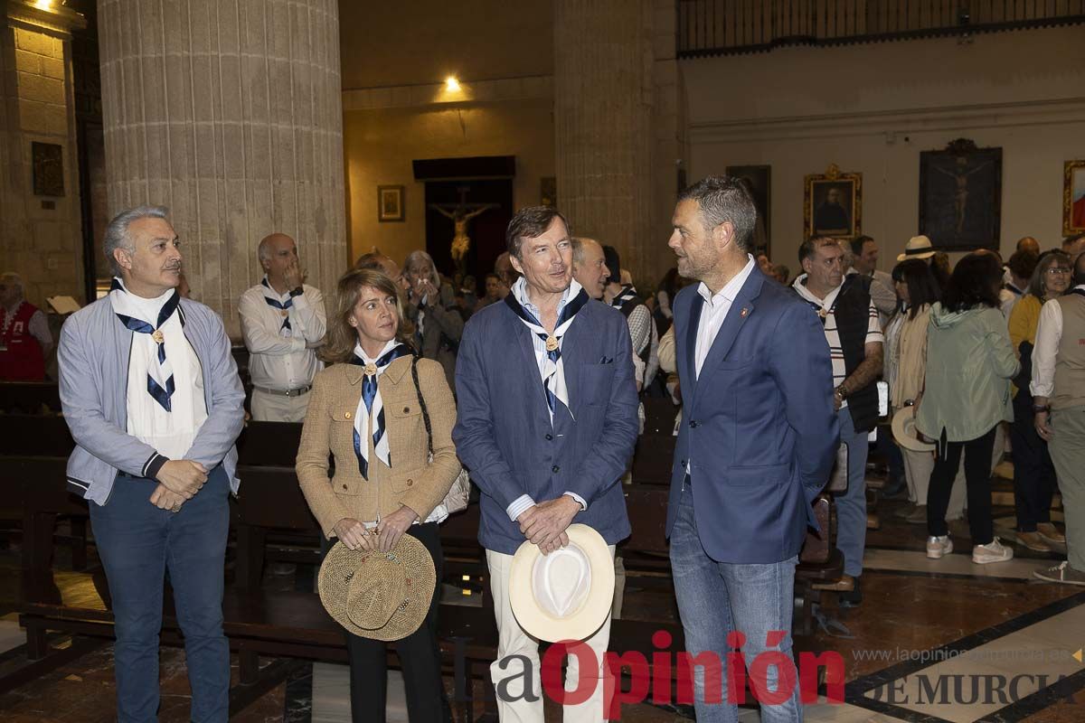 La orden Constantiniana de San Jorge peregrina a Caravaca