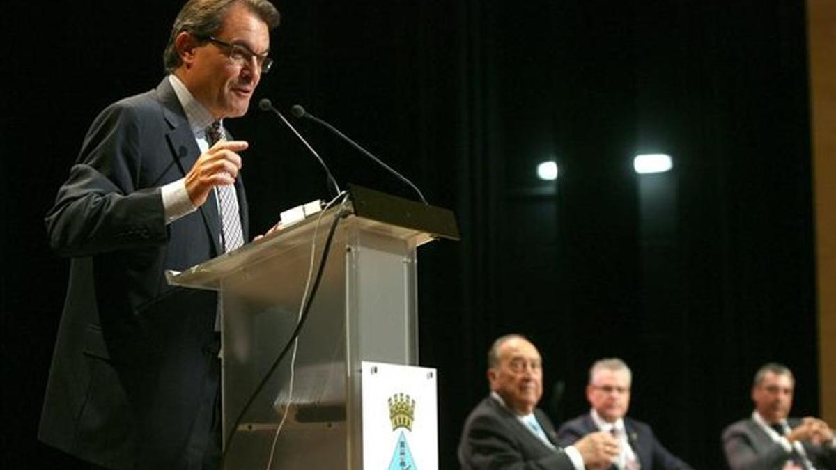 Artur Mas, en el foro de la Fundació Gresol.