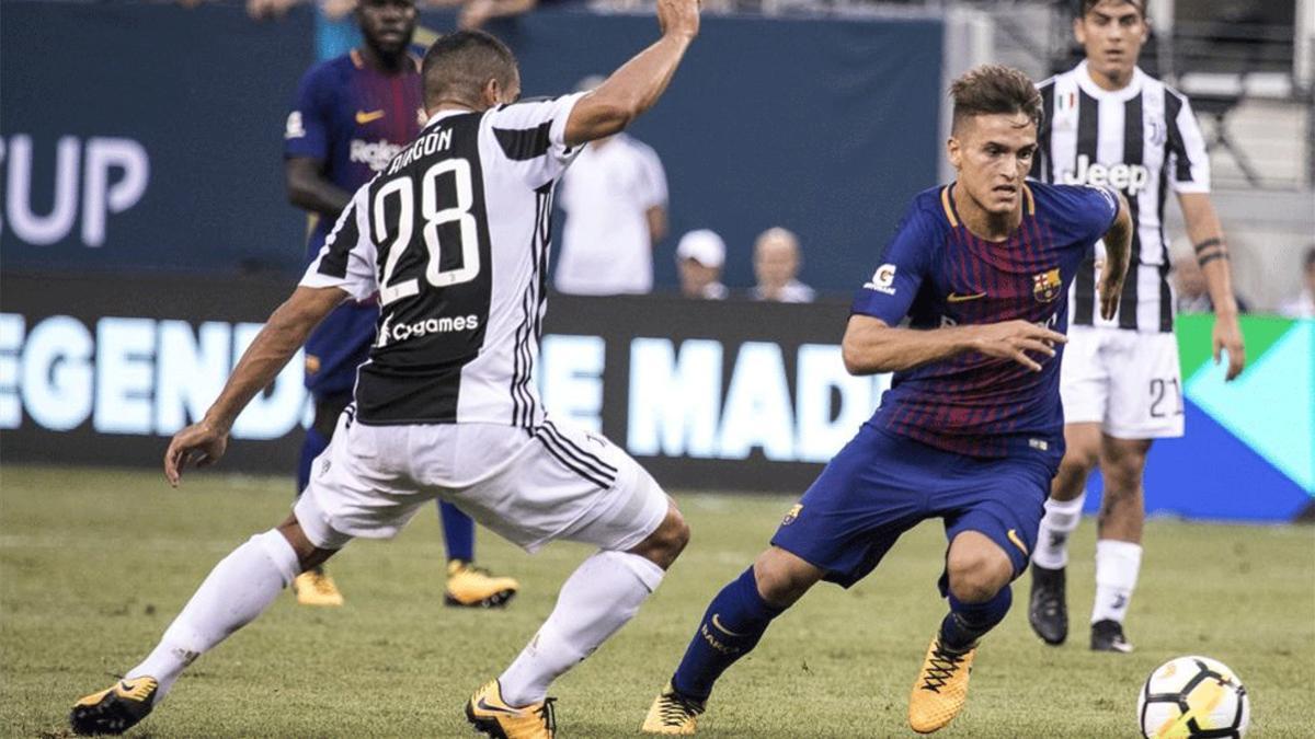 Denis Suárez ejerció de extremo izquierdo ante la Juventus