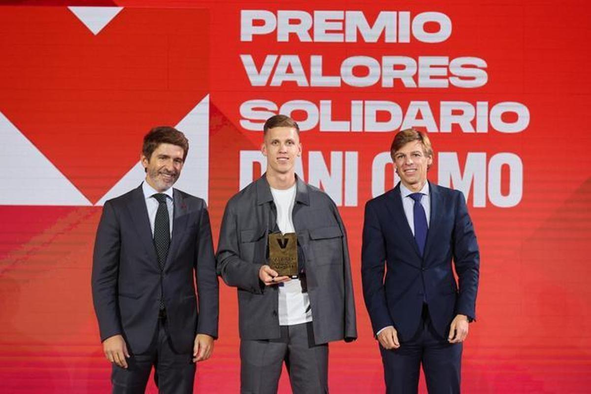 Dani Olmo, Premio Valores Solidario 2023.
