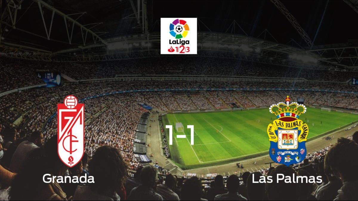 Empate, 1-1, entre el Granada y Las Palmas