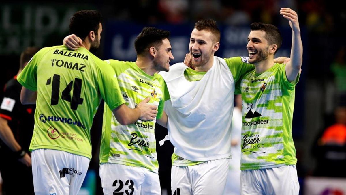 Palma Futsal celebró con gran alegría su pase a semifinales
