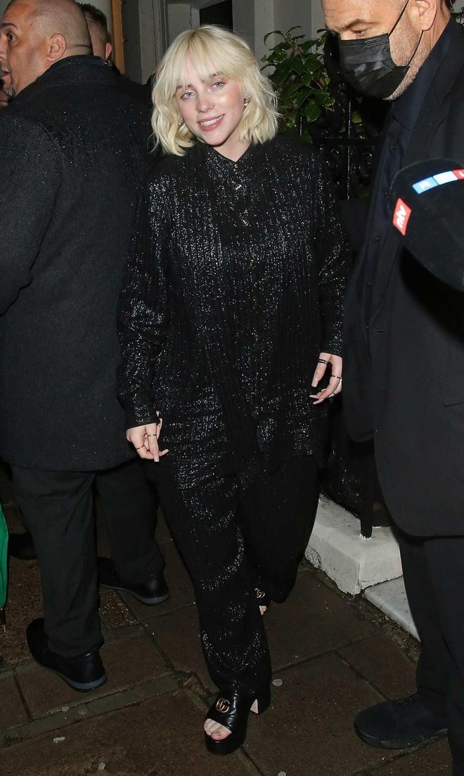 Glitter on