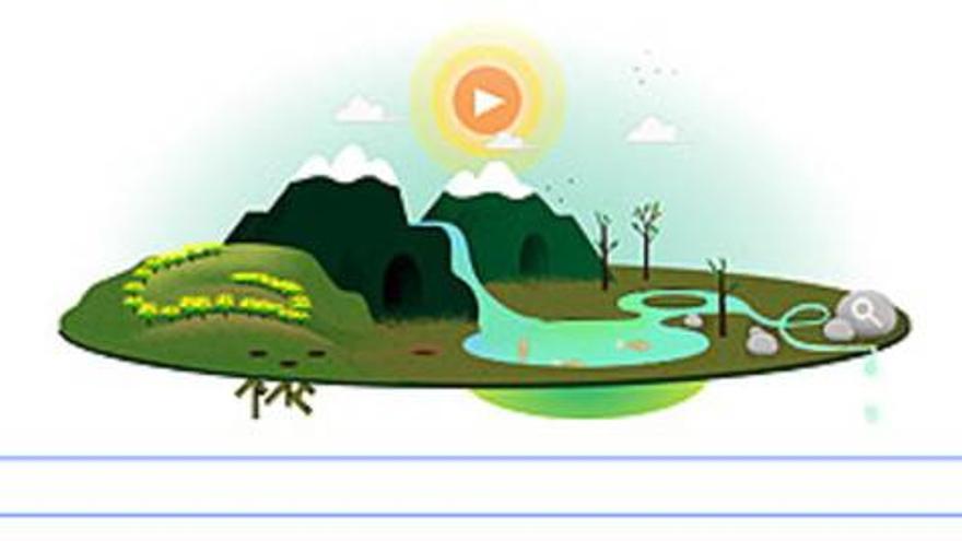 Google dedica un &#039;doodle&#039; interactivo al Día de la Tierra