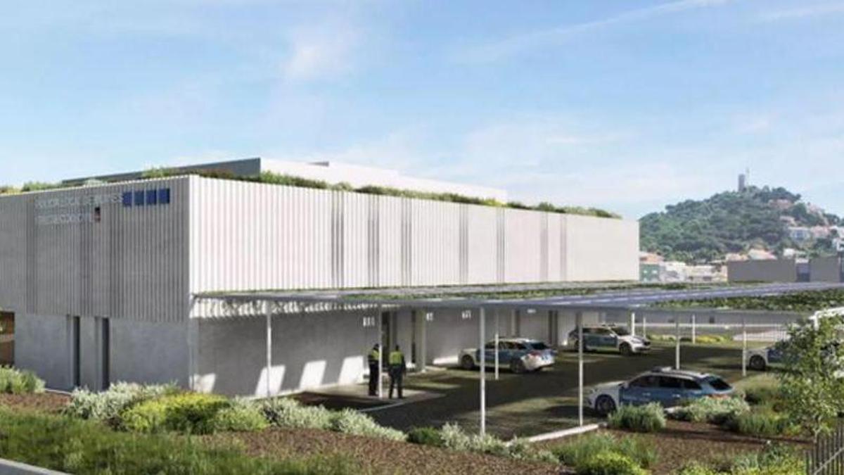 Una imatge del projecte per a la nova comissaria de Blanes.