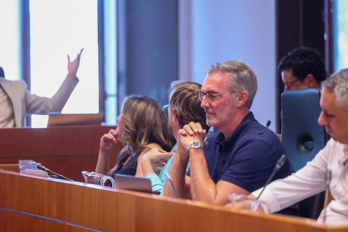 Galería: las imágenes del pleno del Ayuntamiento de Ibiza