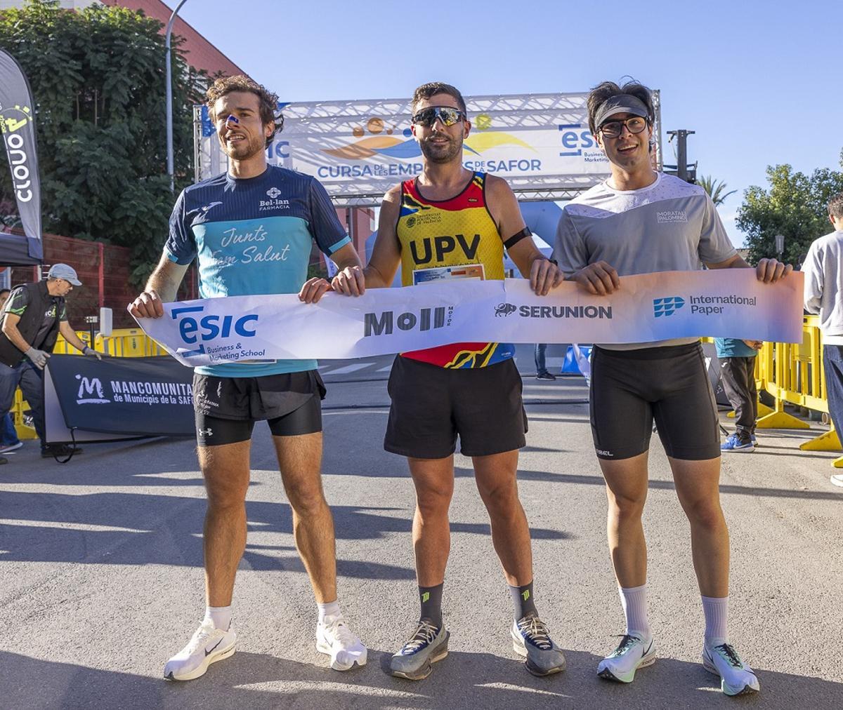 Los tres primeros clasificados