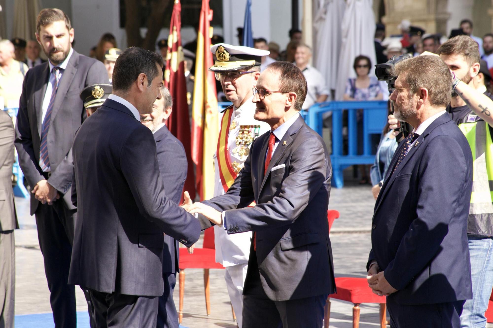 Las imágenes del acto de la Policía Nacional en Murcia por la Fiesta Nacional