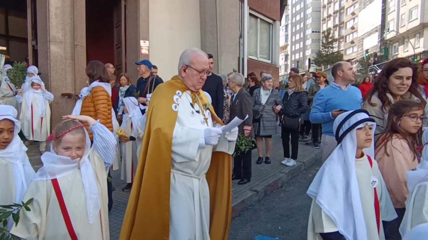 Semana Santa 2024 en A Coruña: Bendición de palmas en el Domingo de Ramos