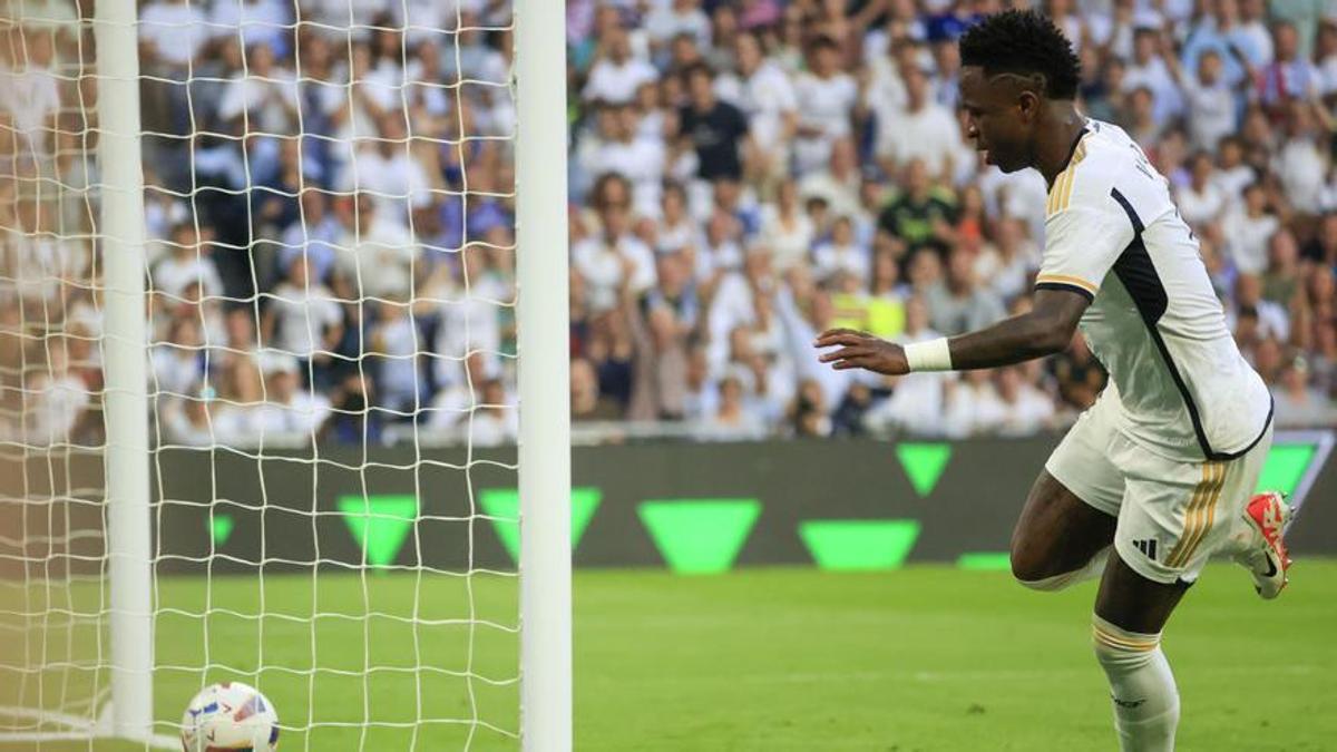 El delantero del Real Madrid Vinicius.