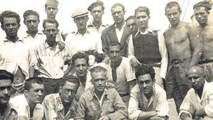 Presos hacinados en Tenerife durante la Guerra Civil.