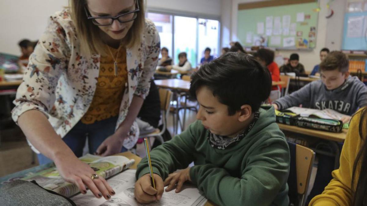 Classe d’anglès a l’escola Joan Maragall del Prat de Llobregat. | DANNY CAMINAL