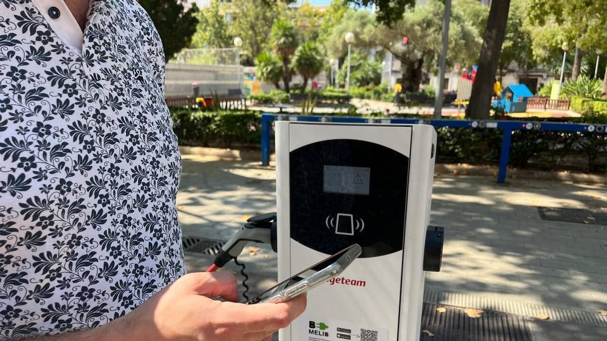 Uno de los puntos de recarga de la red Melib en Balears