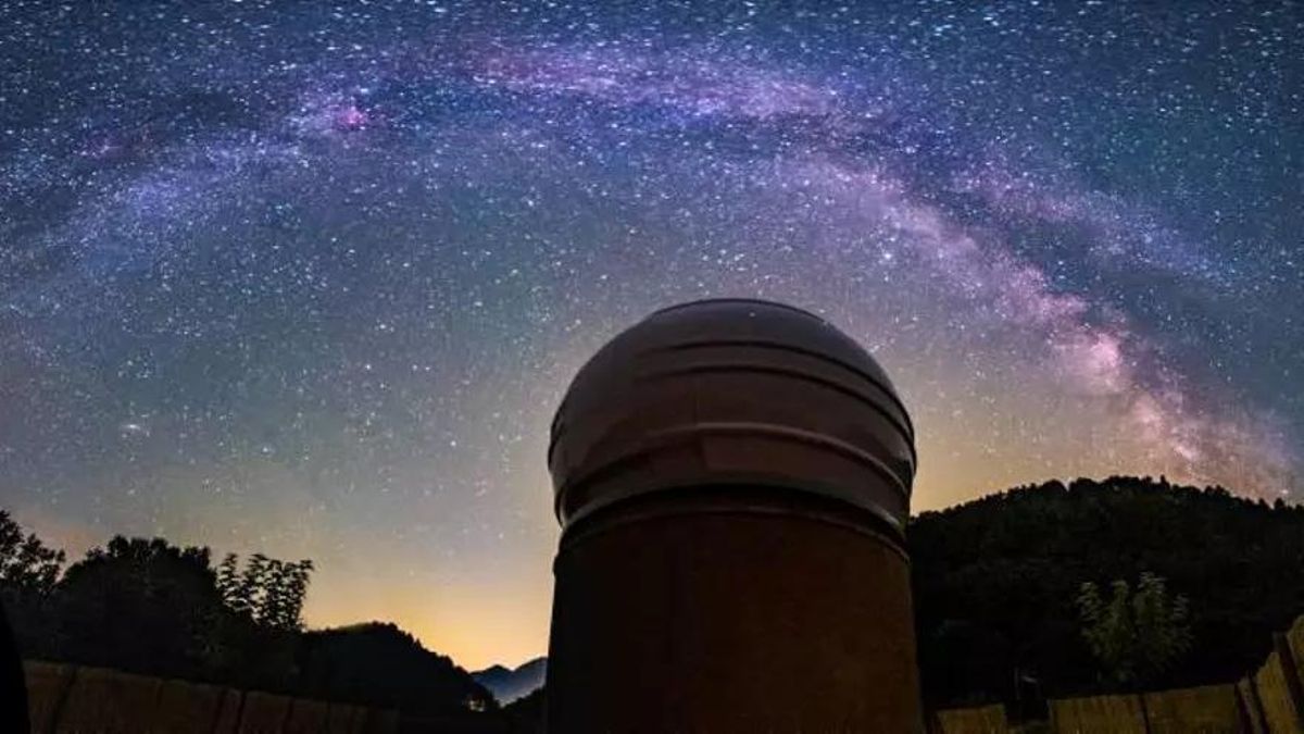 Un cel estrellat des d'Albanyà, municipi amb el reconeixement «cel fosc».