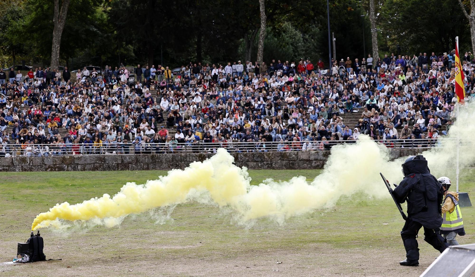 Exhibición de la Policía Nacional en el auditorio de Castrelos en Vigo