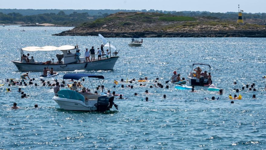 La suelta de patos llena de regalos y tradición las aguas de la Colònia de Sant Jordi