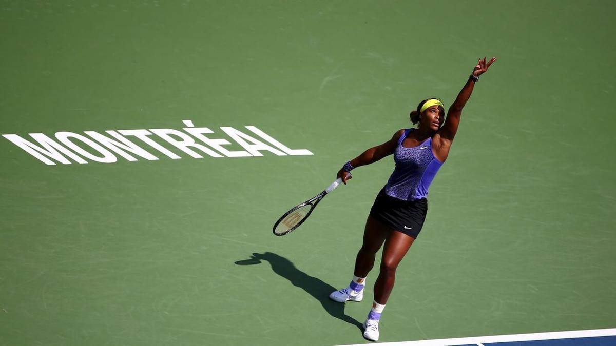 Serena Williams, en acción en el torneo de Montreal