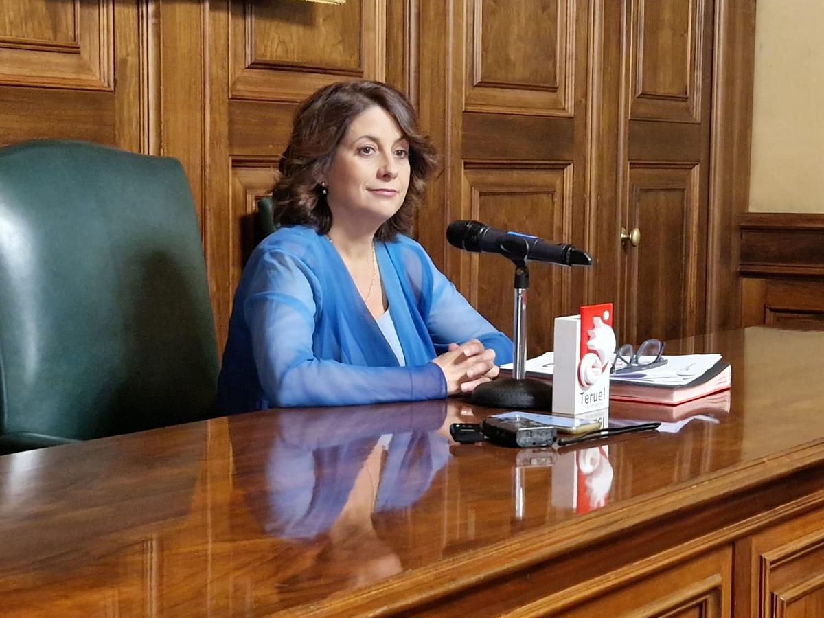 La alcaldesa de Teruel, Emma Buj