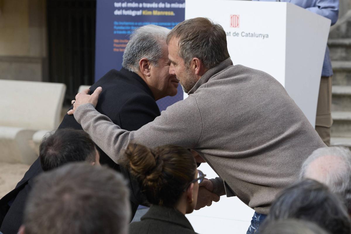 Laporta y Flick hablan el mismo idioma futbolístico