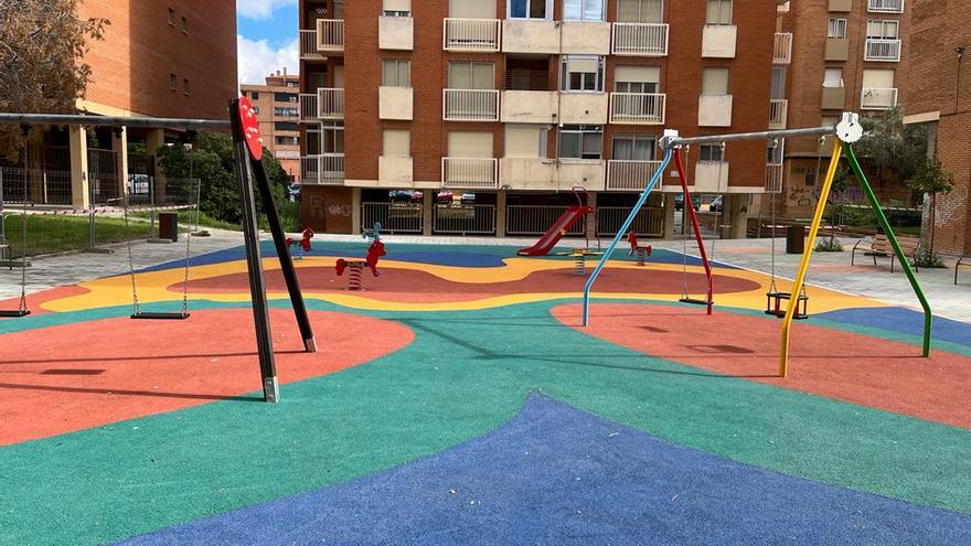 Así ha quedado el parque infantil de Los Almendros en Zamora tras la inversión de 90.000 euros