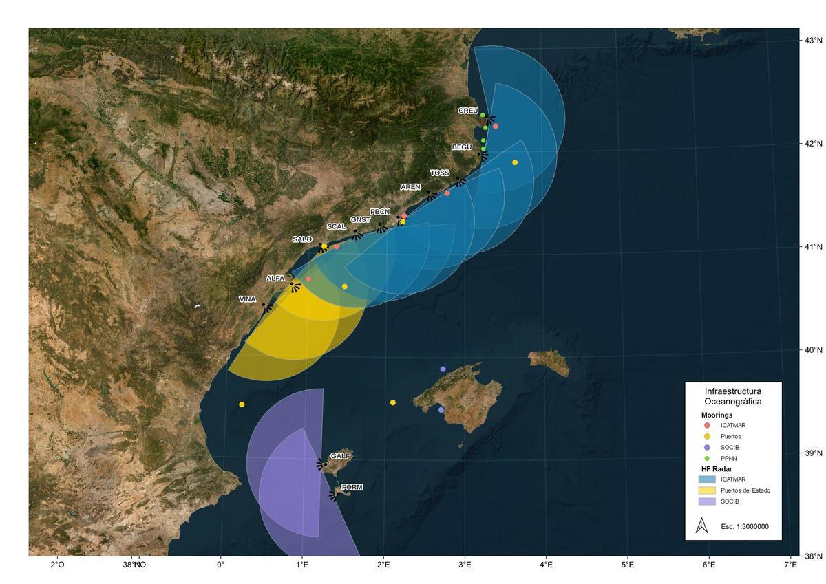 La Generalitat y el CSIC monitorizarán el mar con radares de alta frecuencia