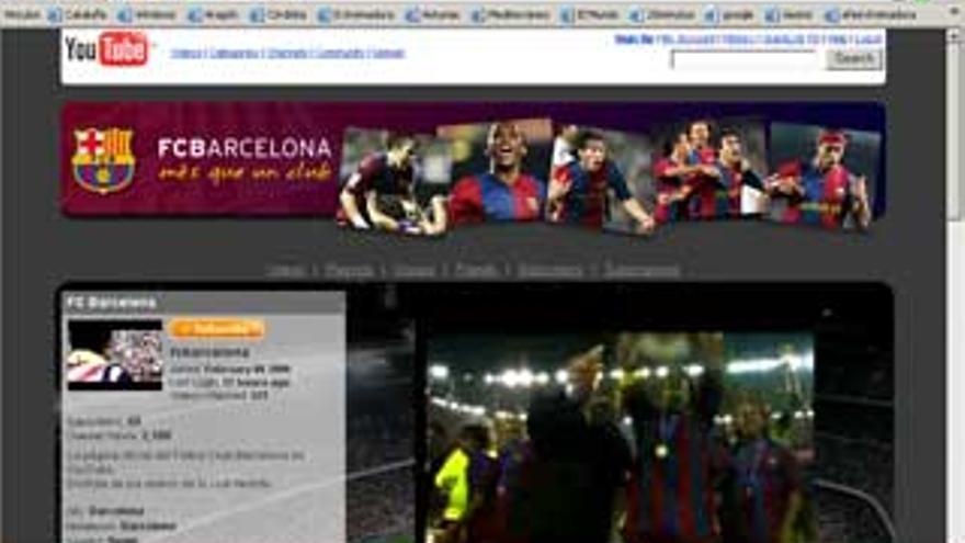 El FC Barcelona dispone ya de un canal propio en `Youtube´