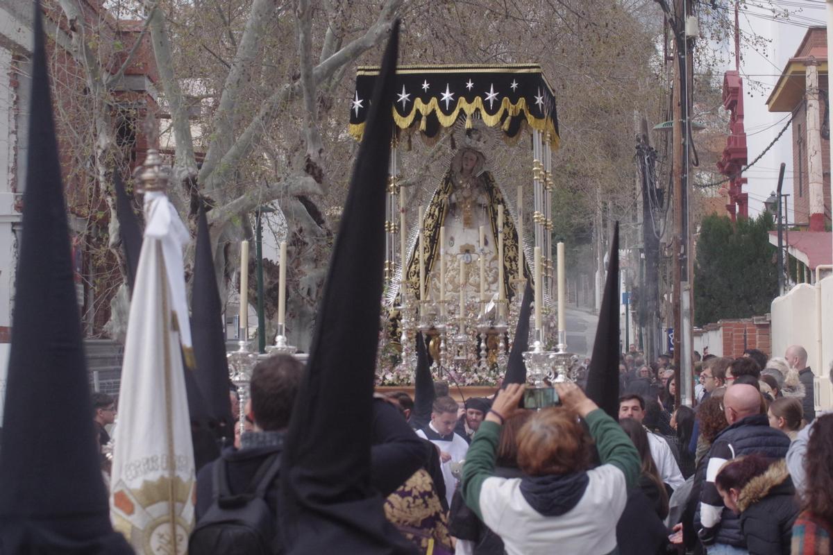Procesión del Carmen Doloroso desde la parroquia del Corpus Christi
