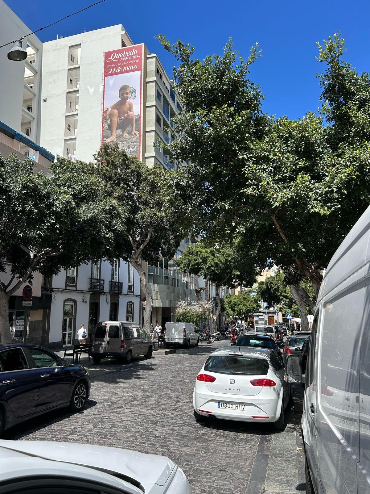 Cartel de Quevedo en Las Palmas de Gran Canaria