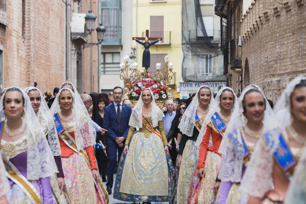 Con la corte, en la procesión de Sant Bult
