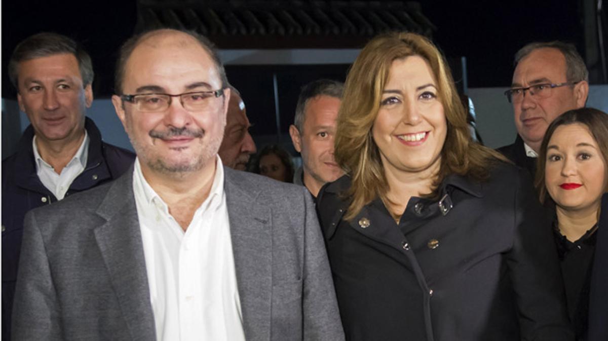 Javier Lambán a Susana Díaz: Vas a tener que templar mucho, pero vas a acabar mandando.