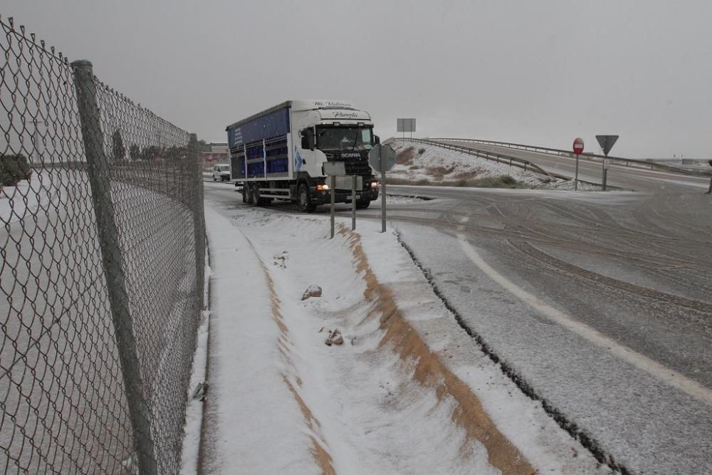 La nieve llega a San Javier, Balsicas y el Campo d