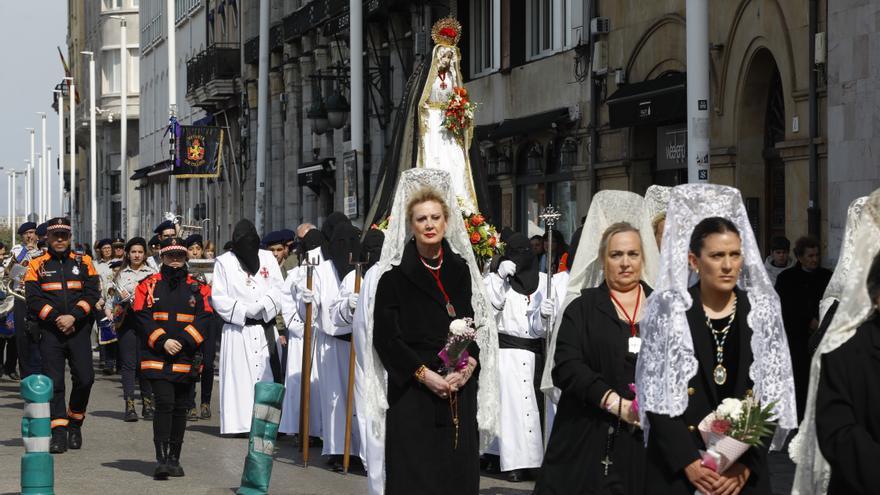 Vídeo: Gijón remata una Semana Santa multitudinaria con la procesión del Domingo de Resurrección