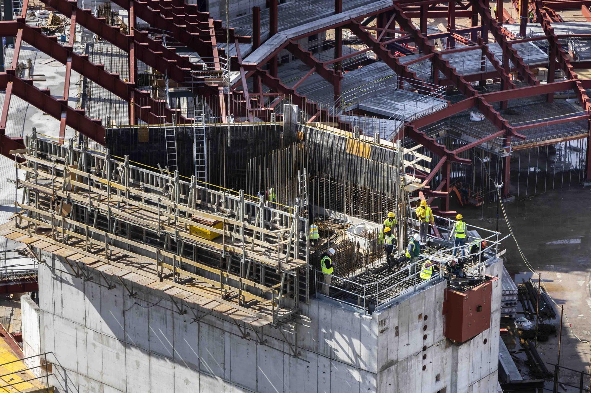 Así avanzan las obras del Roig Arena