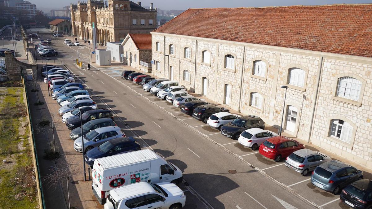 Parking de la estación de ferrocarril de Zamora