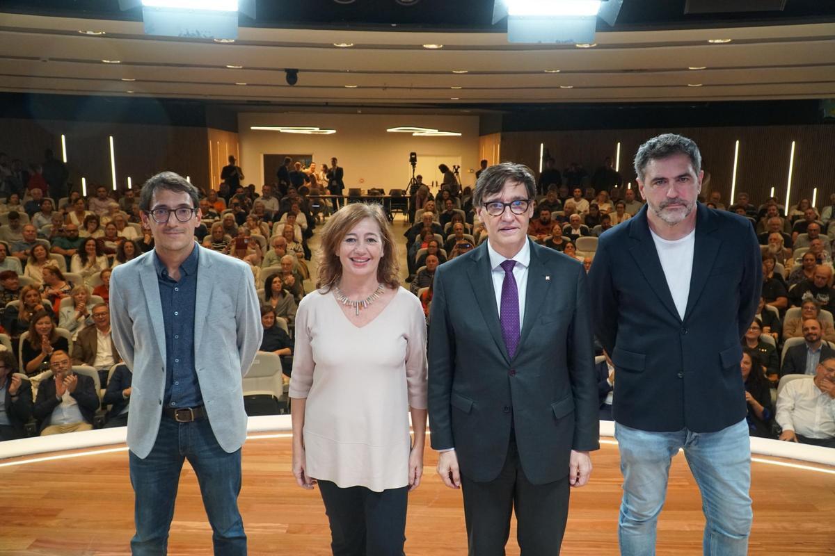Negueruela, Armengol, Illa y Torre durante el acto celebrado esta tarde en Palma.