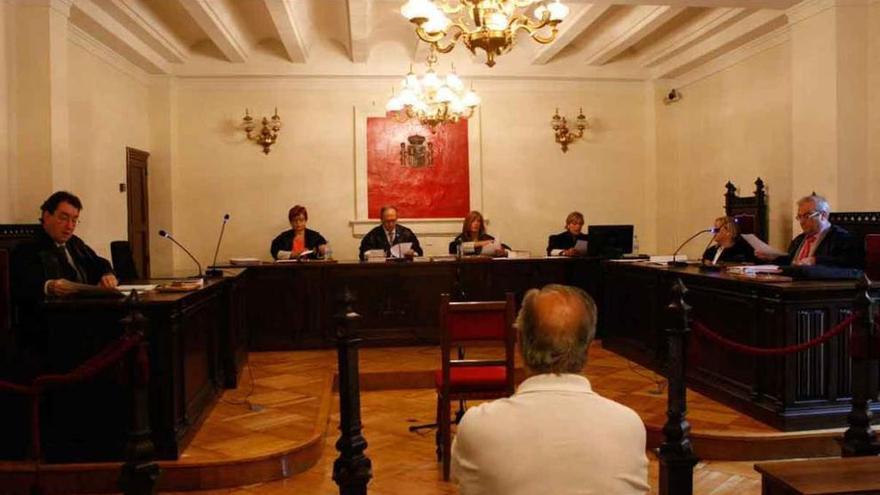 El acusado, durante la vista celebrada en la Audiencia Provincial de Zamora.